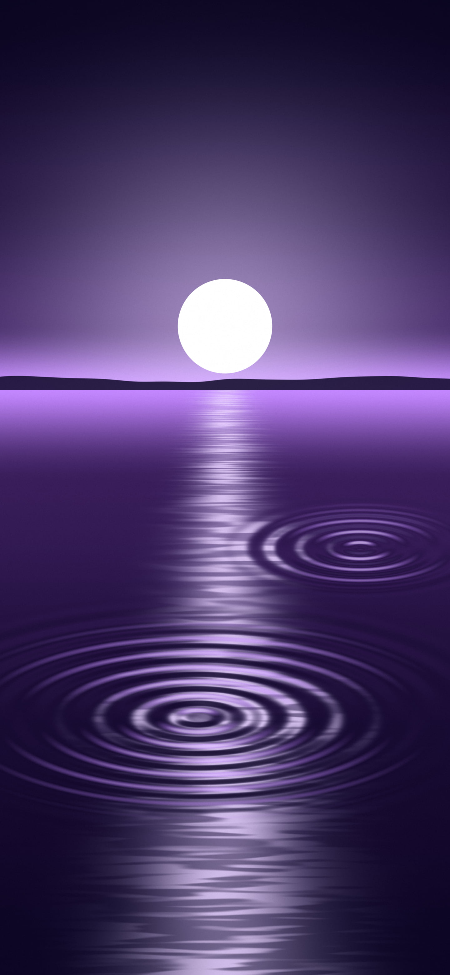 Dark Purple Calm Water Ripples wallpaper for iPhone and Android