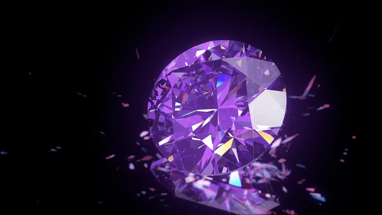 Dark Purple Diamond desktop wallpaper in 4K