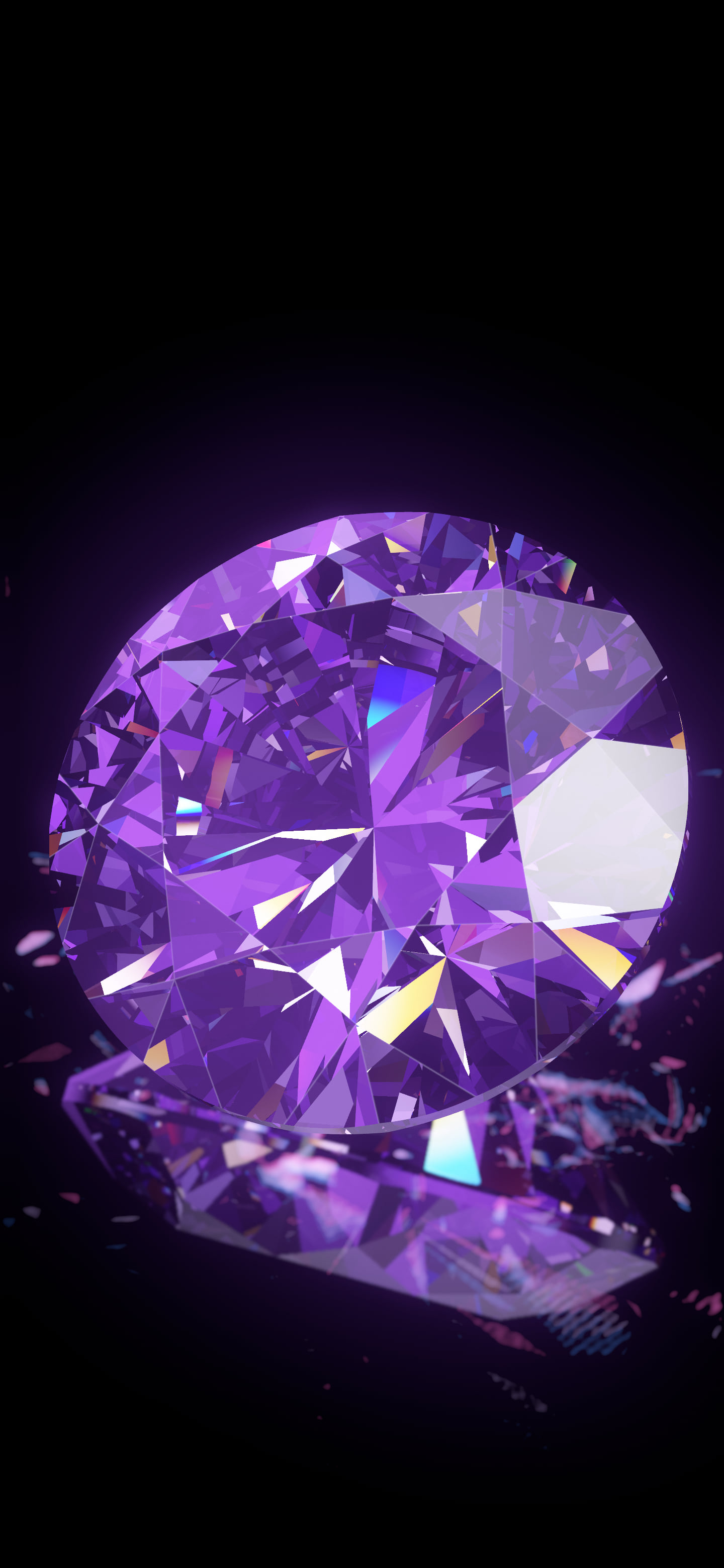 Dark Purple Diamond wallpaper for iPhone and Android