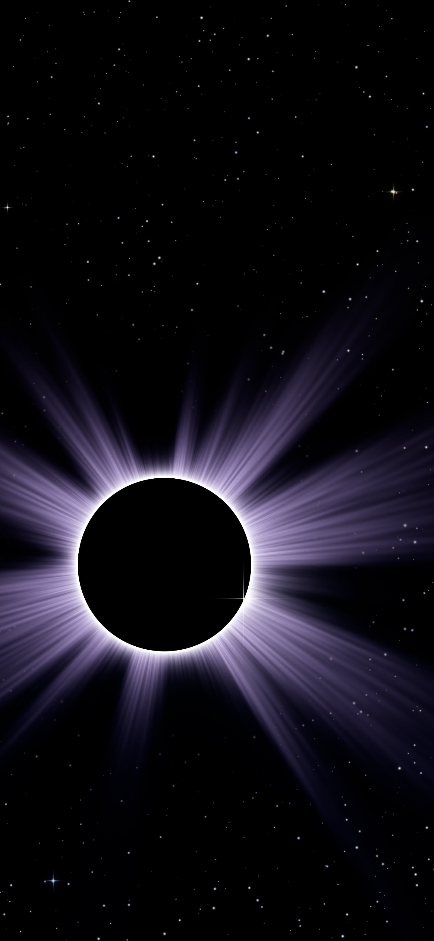 Dark Purple Eclipse wallpaper for iPhone and Android