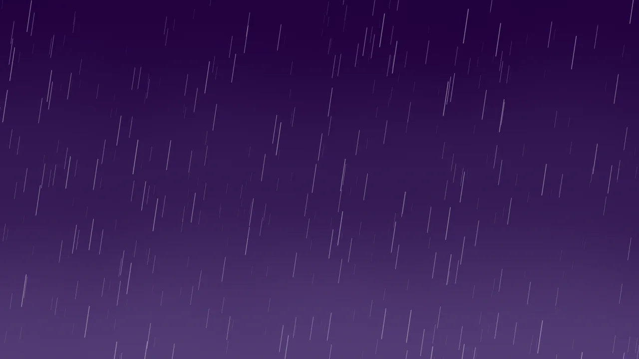 Dark Purple Falling Rain desktop wallpaper in 4K