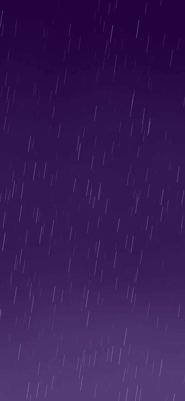 Dark Purple Falling Rain wallpaper for iPhone and Android
