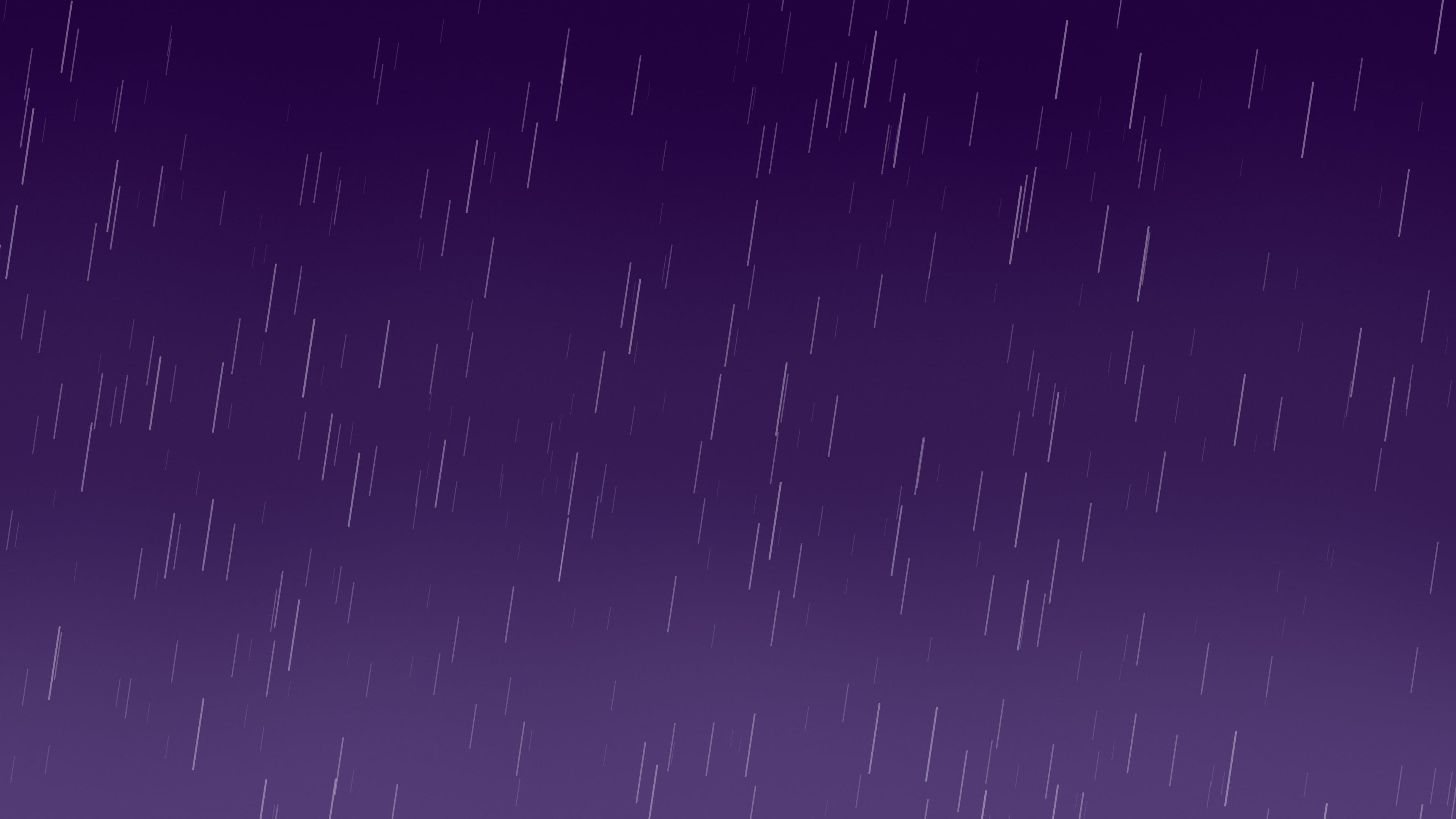 Dark Purple Falling Rain desktop wallpaper in 4K