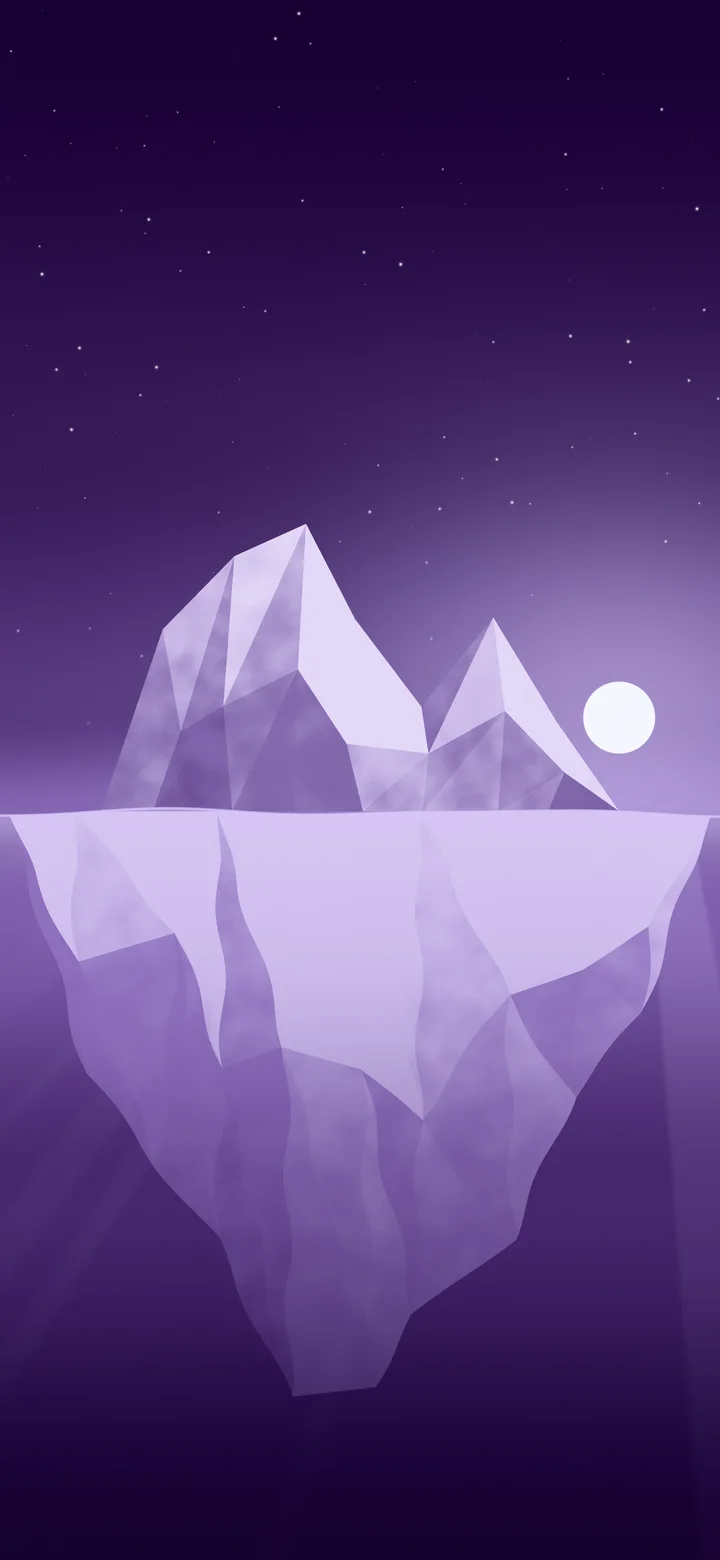 Dark Purple Iceberg wallpaper for iPhone and Android