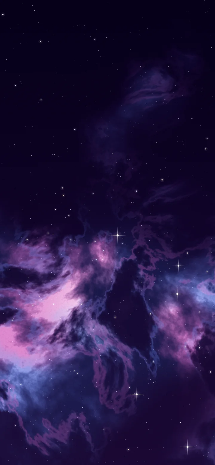 Dark Purple Nebula wallpaper for iPhone and Android