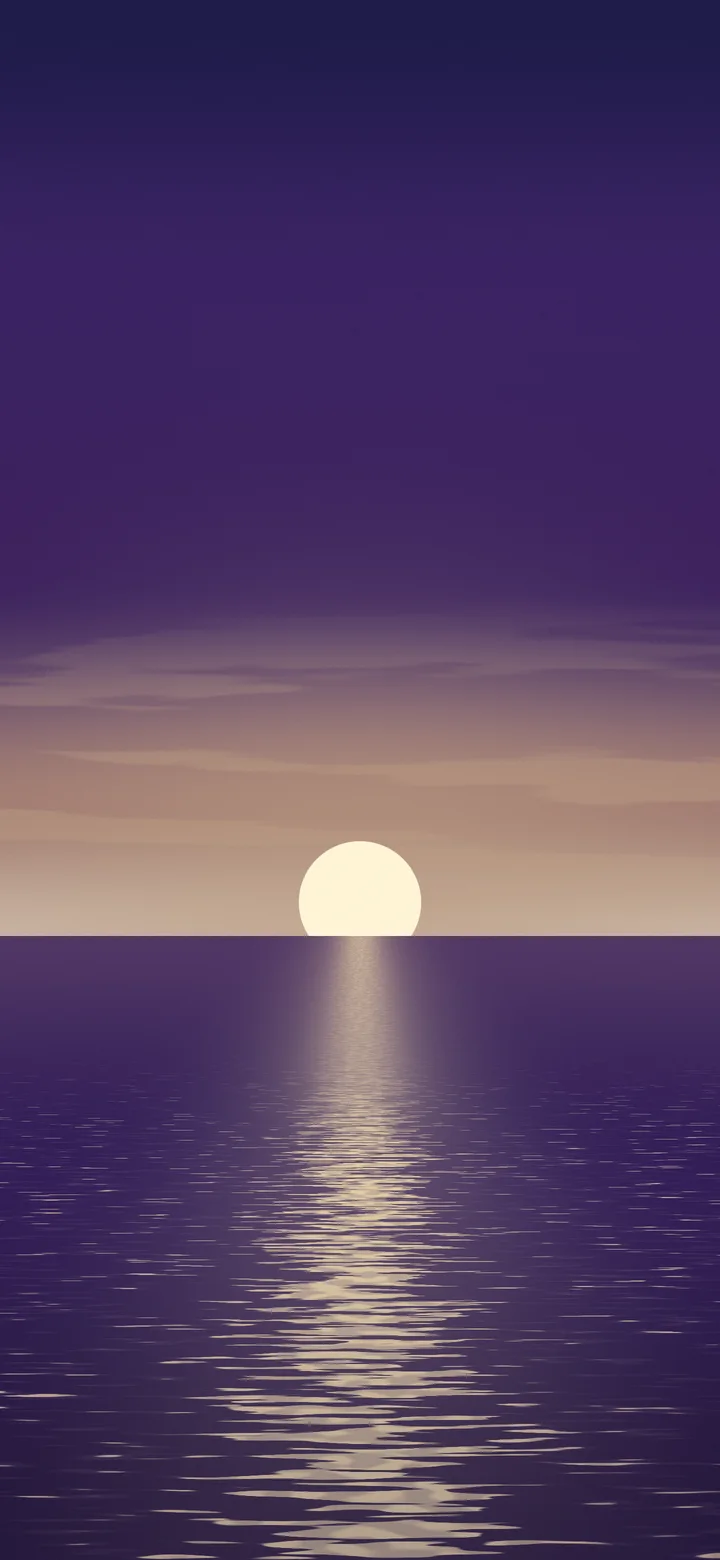 Dark Purple Ocean Sunset wallpaper for iPhone and Android