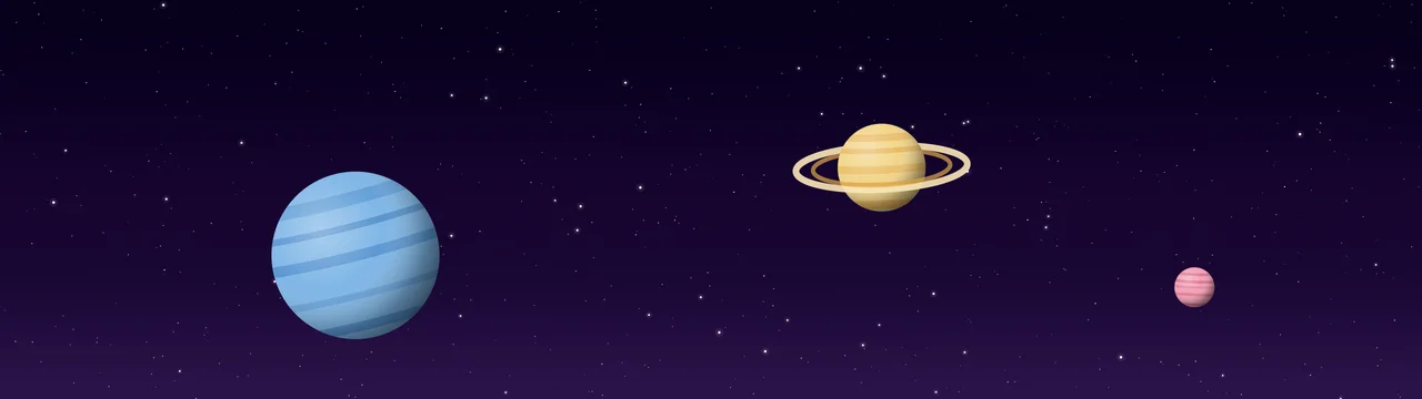 Dark Purple Planets dual monitor wallpaper, 7680 × 2160