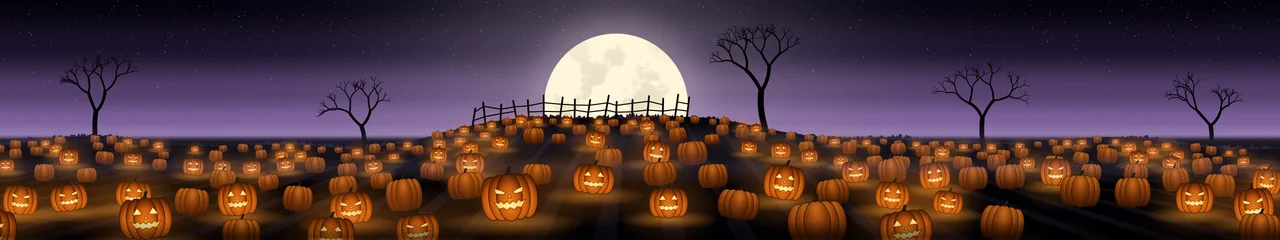 Dark Purple Pumpkin Patch triple monitor wallpaper, 7680 × 1440