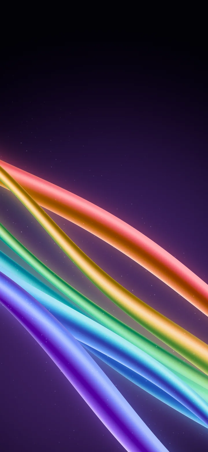Dark Purple Rainbow Waves wallpaper for iPhone and Android