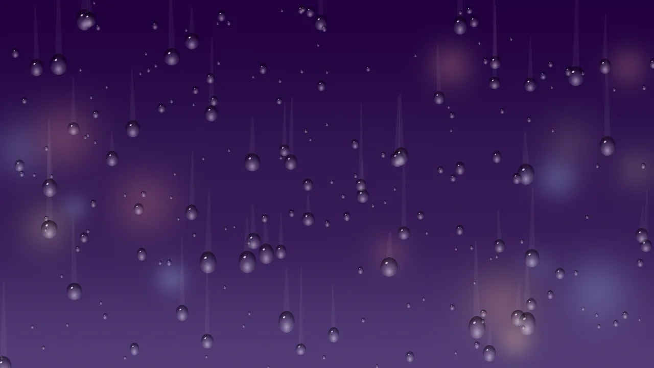 Dark Purple Rainy Window desktop wallpaper in 4K