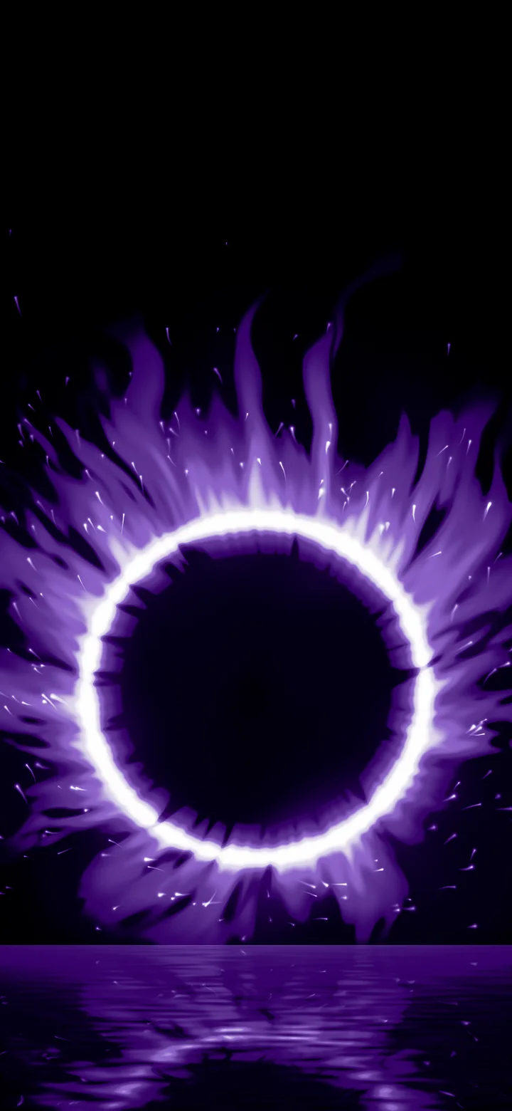 Dark Purple Ring of Fire wallpaper for iPhone and Android