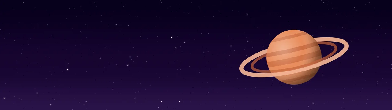 Dark Purple Ringed Planet dual monitor wallpaper, 7680 × 2160