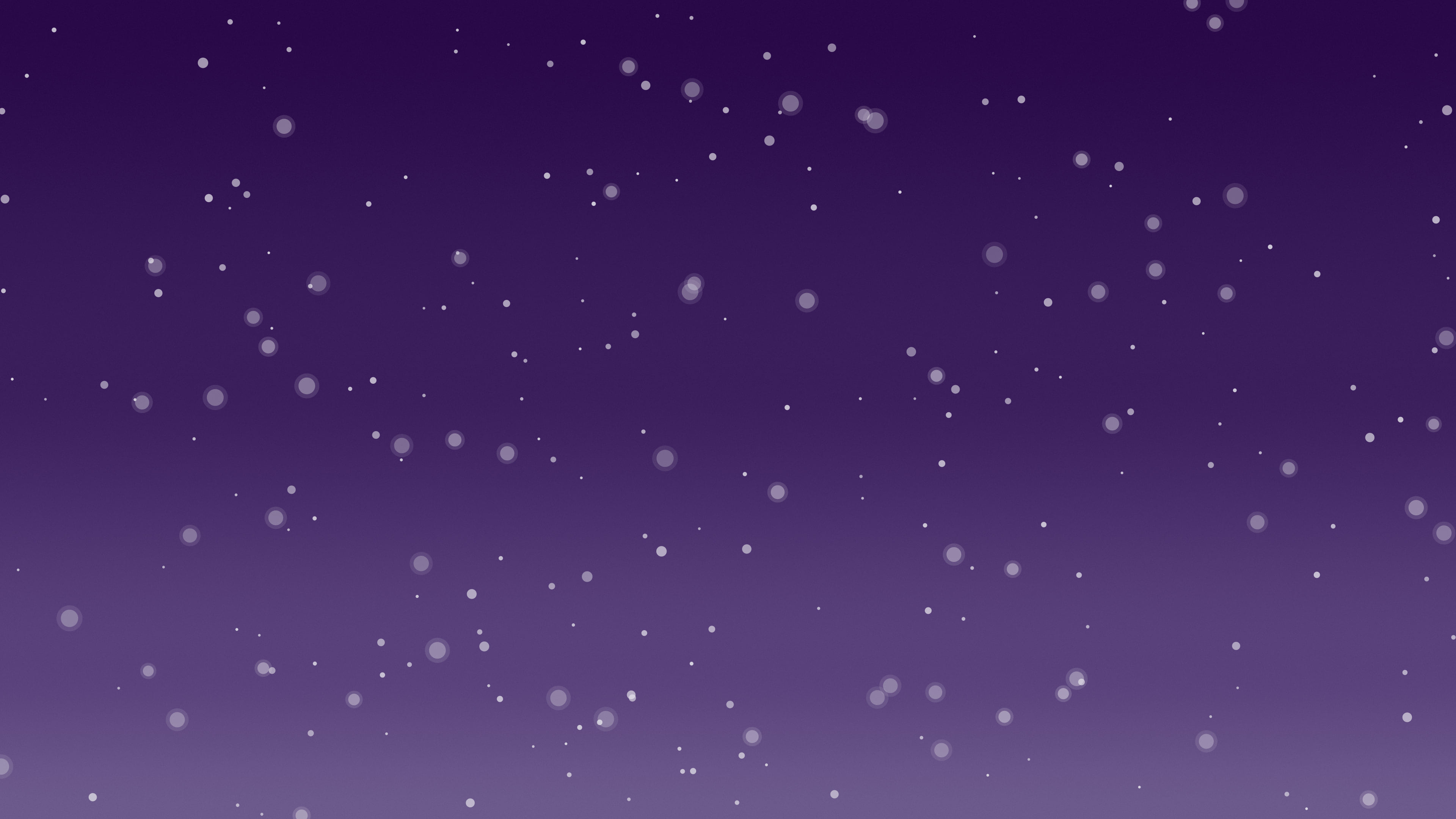 Dark Purple Snowfall desktop wallpaper in 4K