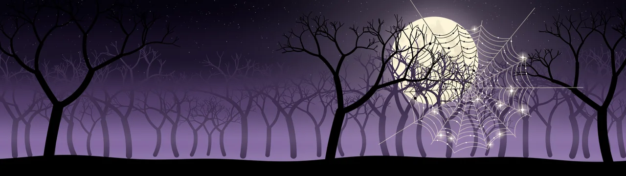 Dark Purple Spider Web dual monitor wallpaper, 7680 × 2160