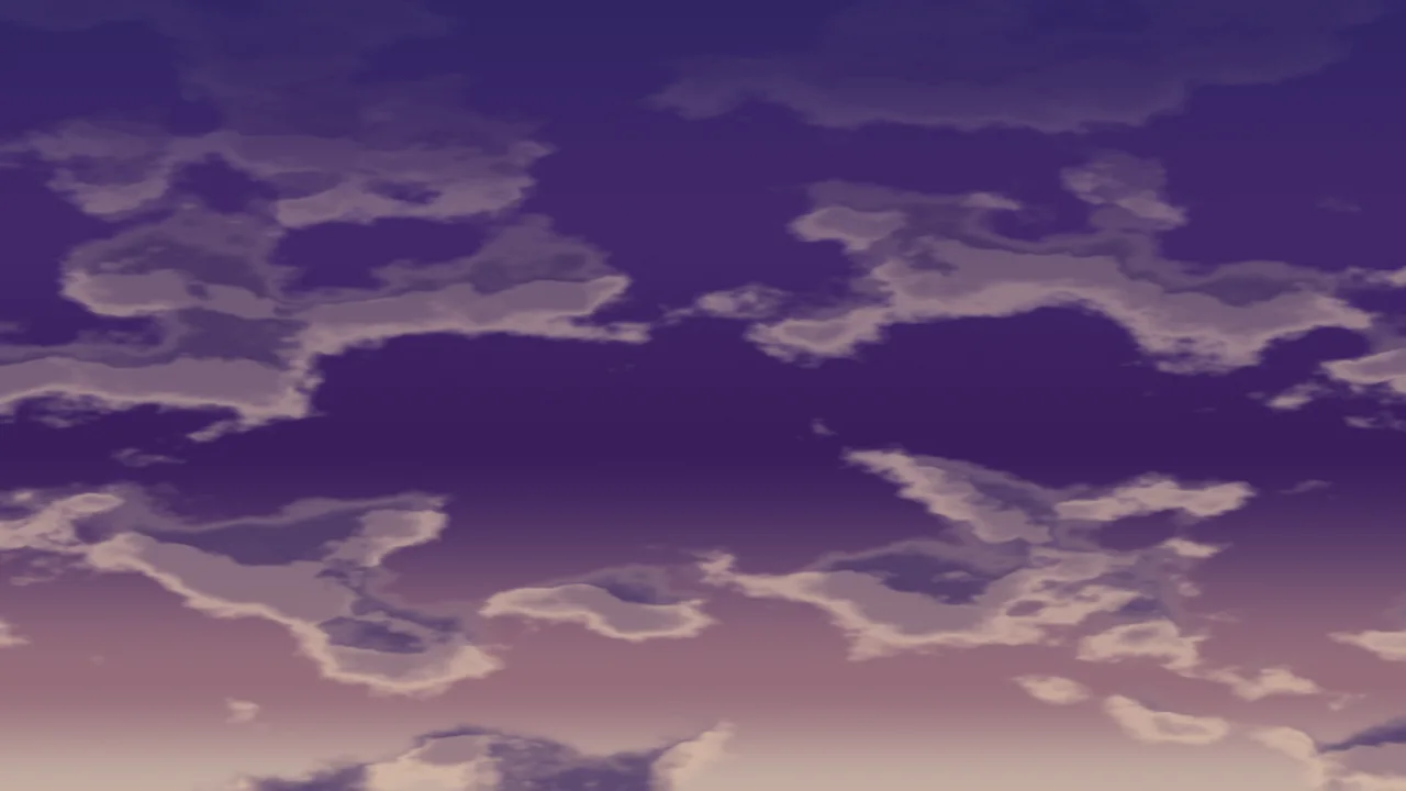 Dark Purple Sunset Clouds desktop wallpaper in 4K