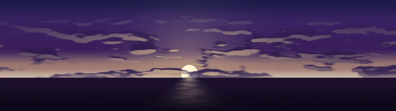Dark Purple Sunset Sky dual monitor wallpaper, 7680 × 2160