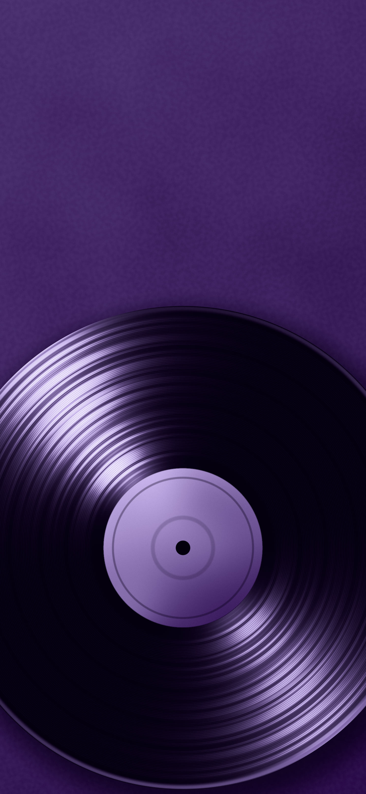 Dark Purple Vinyl Record wallpaper for iPhone and Android