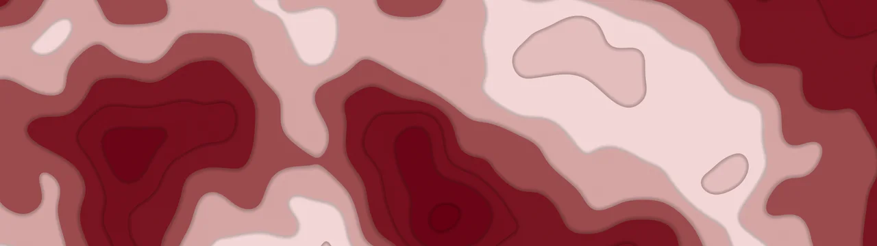 Dark Red and Ivory Layered Topographic dual monitor wallpaper, 7680 × 2160