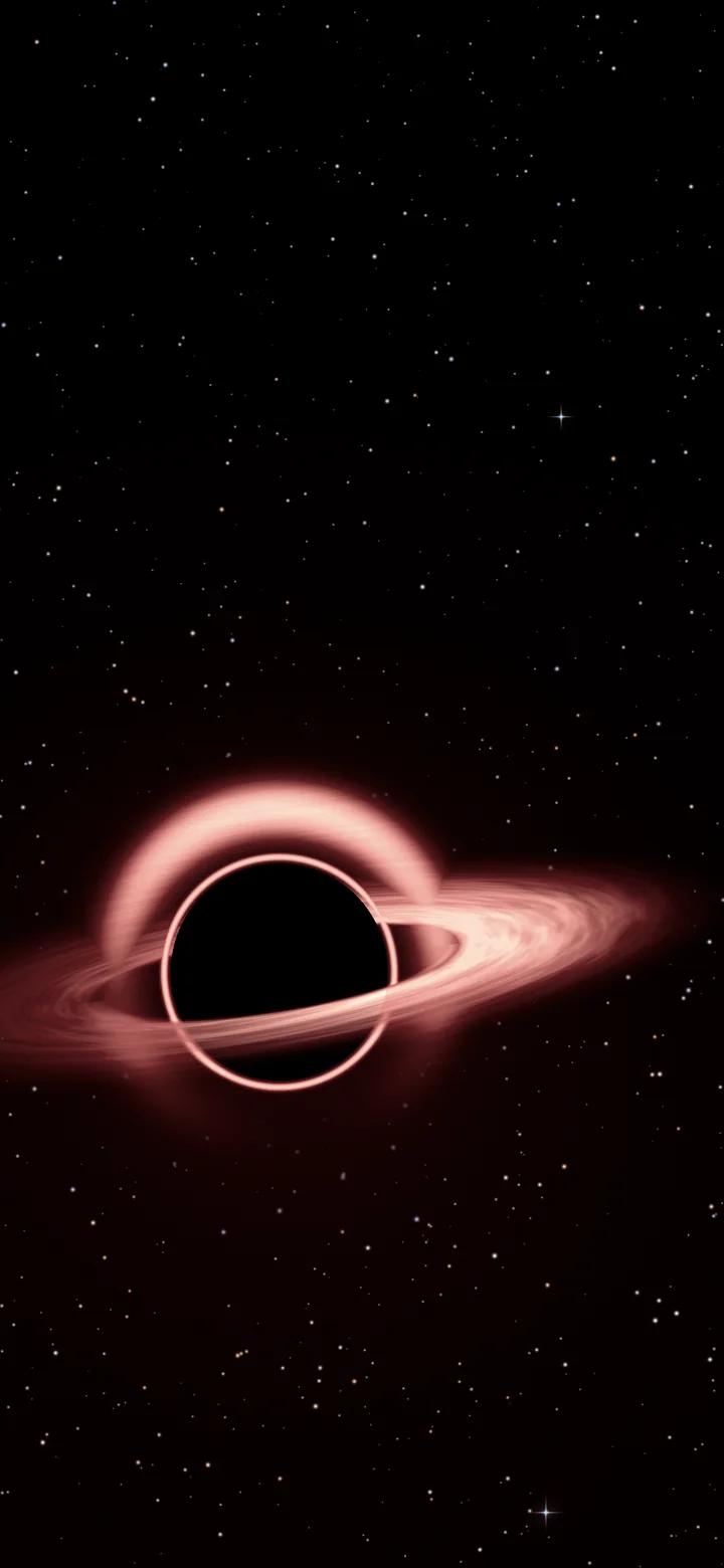Dark Red Black Hole wallpaper for iPhone and Android