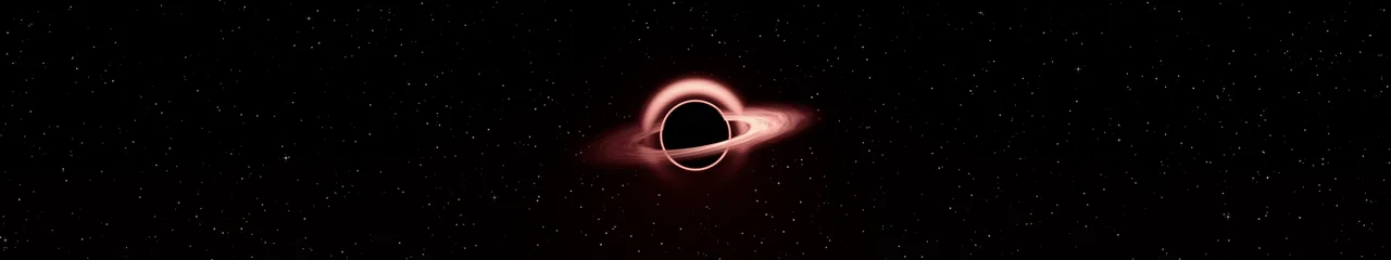 Dark Red Black Hole triple monitor wallpaper, 7680 × 1440
