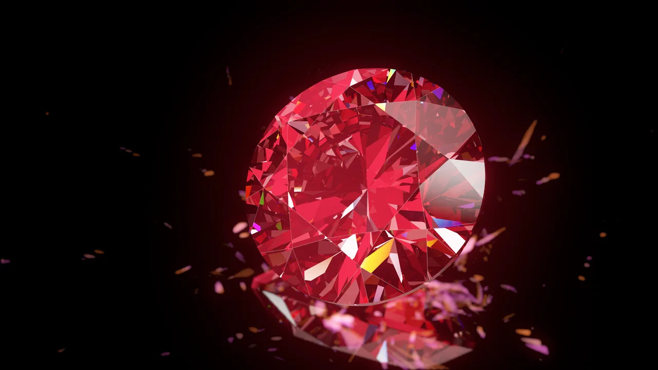 Dark Red Diamond desktop wallpaper in 4K