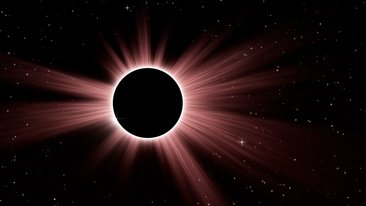 Dark Red Eclipse desktop wallpaper in 4K