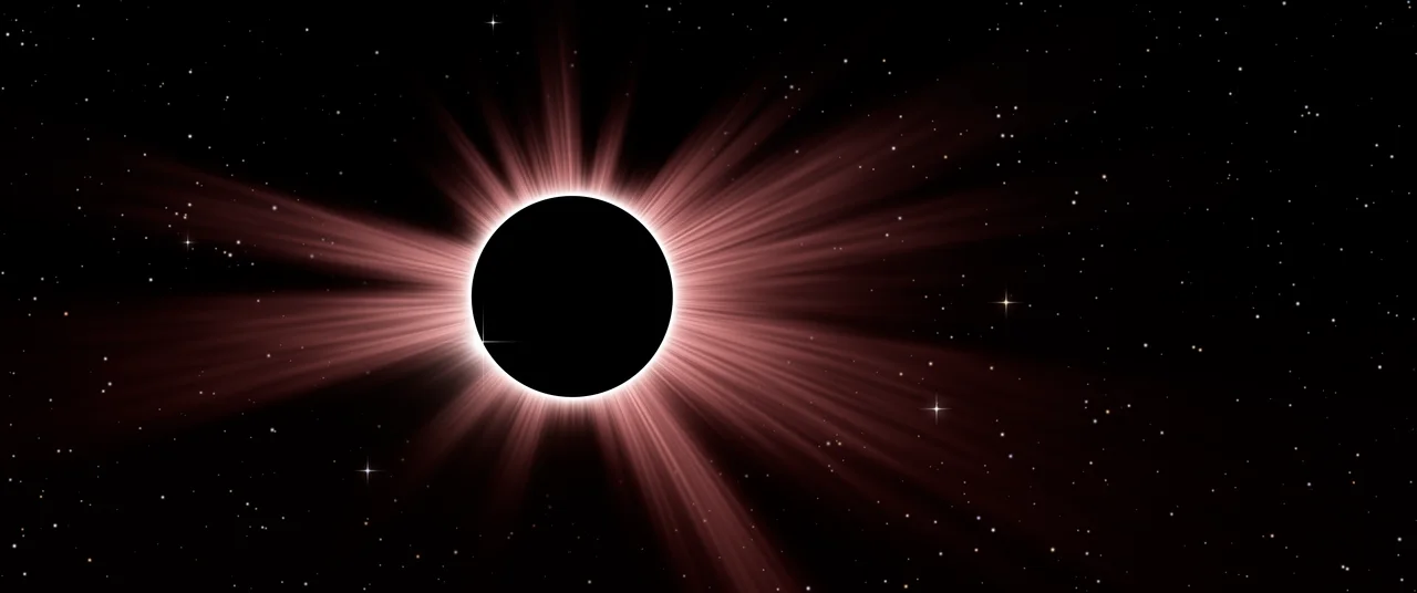 Dark Red Eclipse ultrawide wallpaper, 3440 × 1440