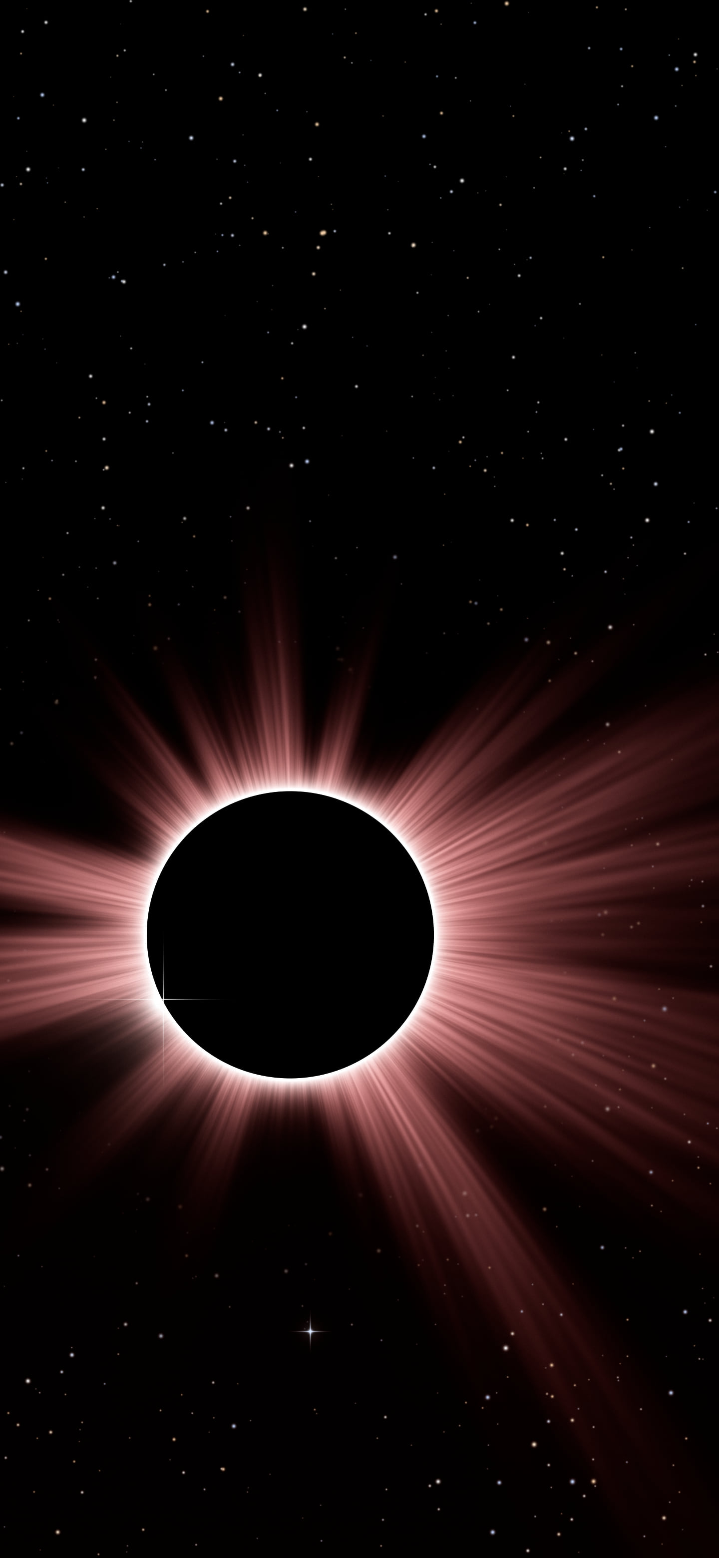 Dark Red Eclipse wallpaper for iPhone and Android