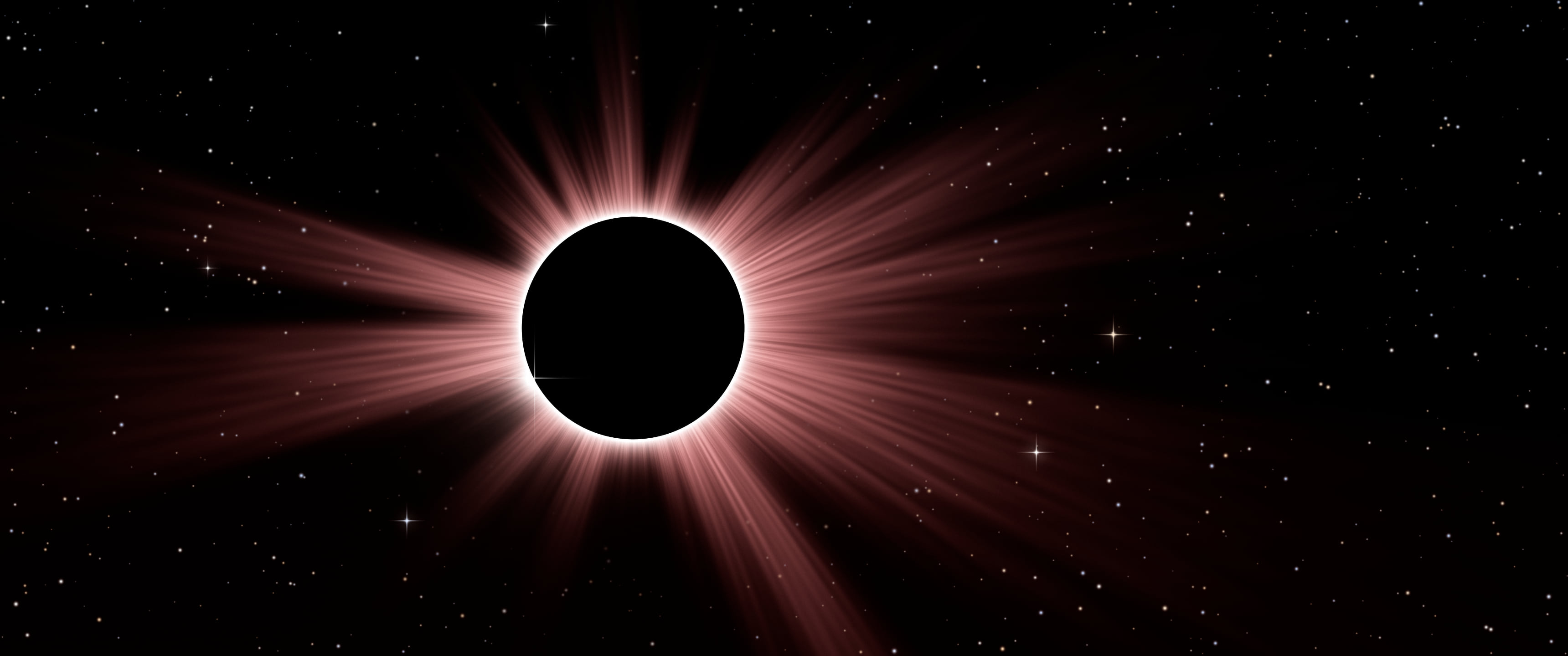 Dark Red Eclipse ultrawide wallpaper, 3440 × 1440