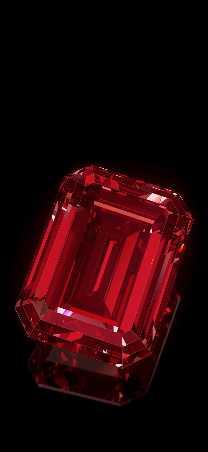 Dark Red Step Cut Diamond wallpaper for iPhone and Android
