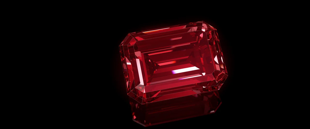 Dark Red Step Cut Diamond ultrawide wallpaper, 3440 × 1440