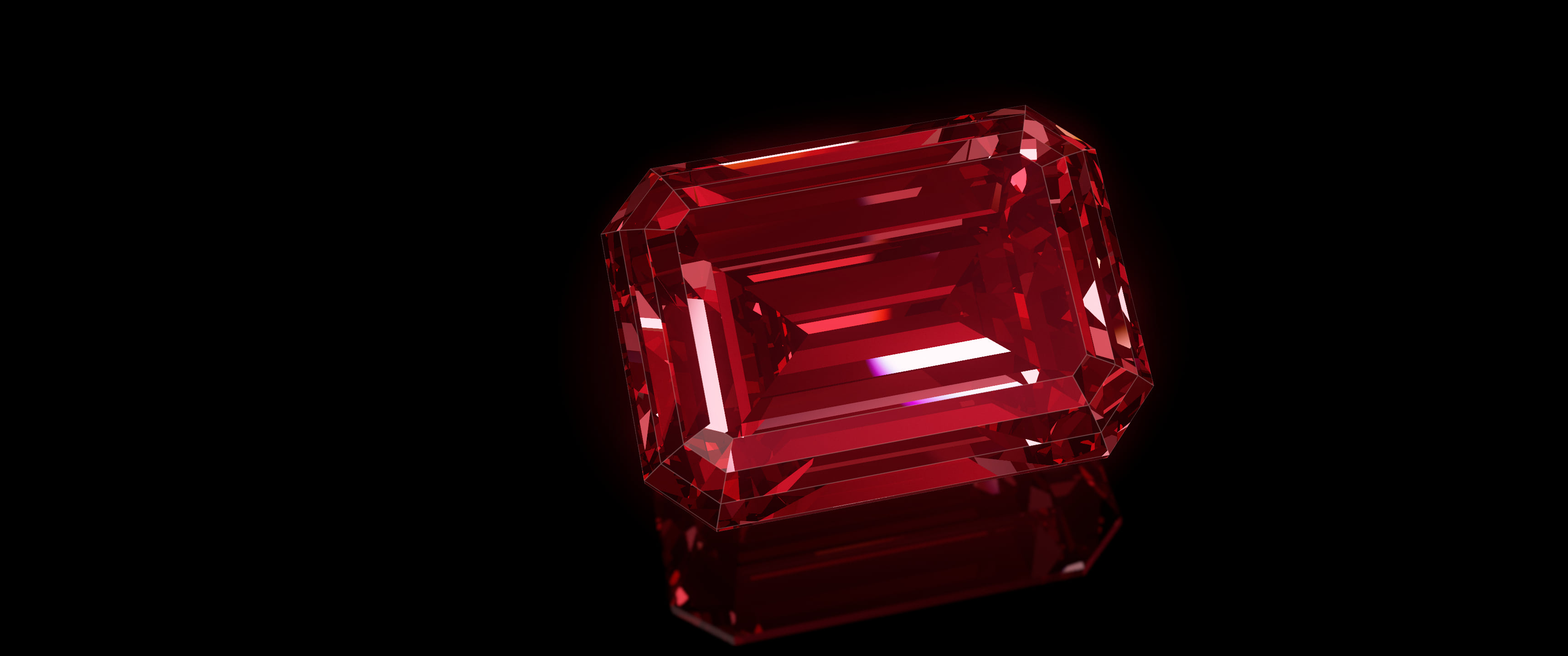 Dark Red Step Cut Diamond ultrawide wallpaper, 3440 × 1440