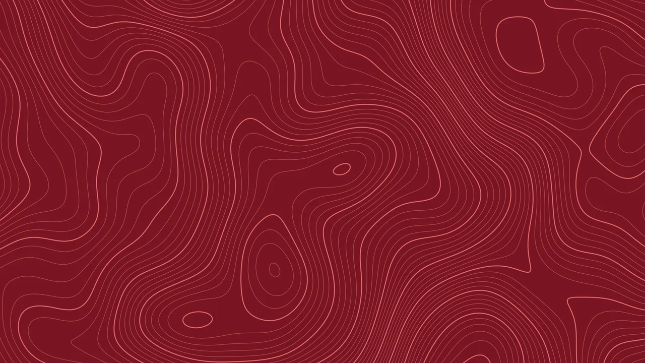 Dark Red Topographic Line desktop wallpaper in 4K