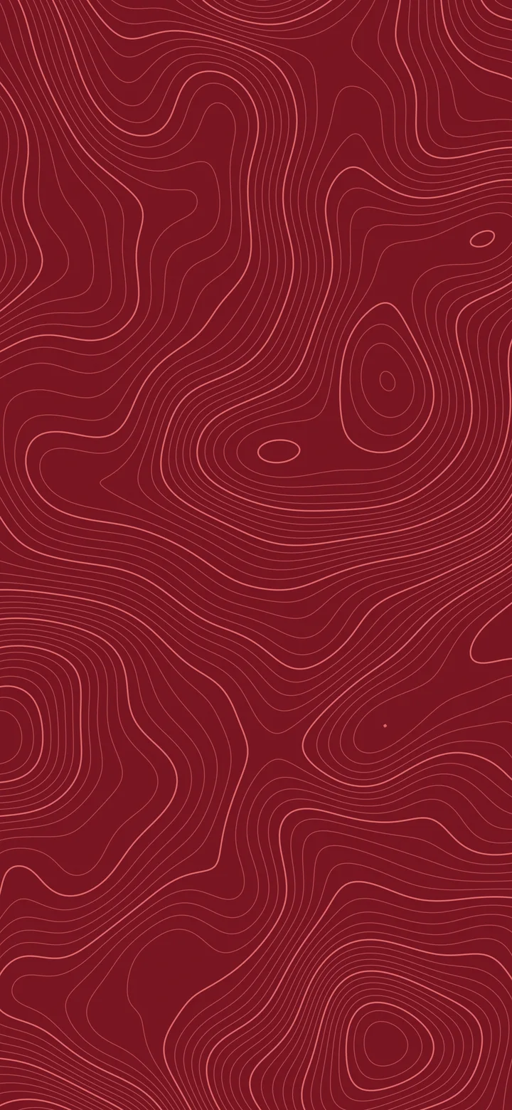 Dark Red Topographic Line wallpaper for iPhone and Android