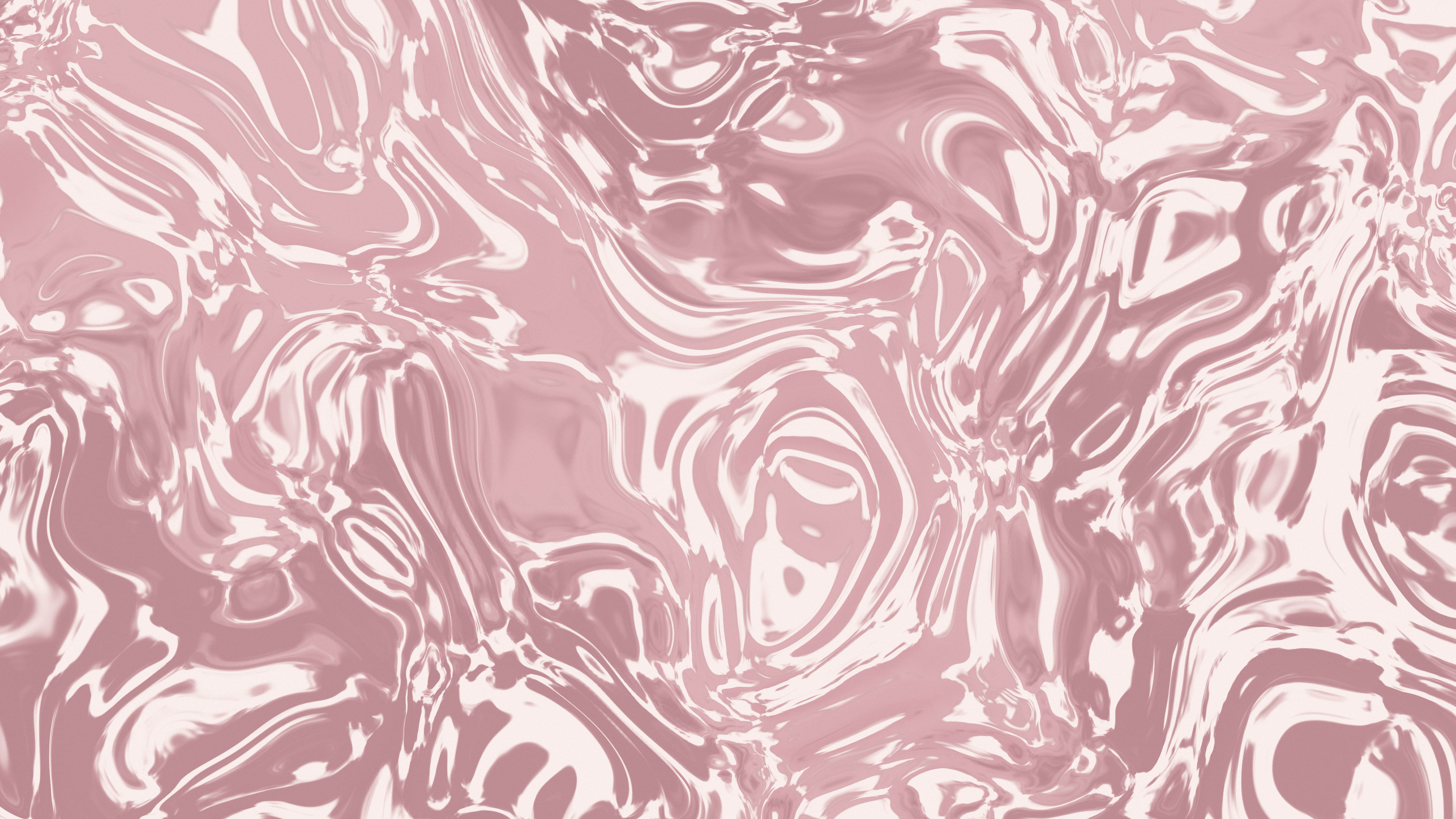 Dusty Rose and Cream Liquid Marble desktop wallpaper in 4K