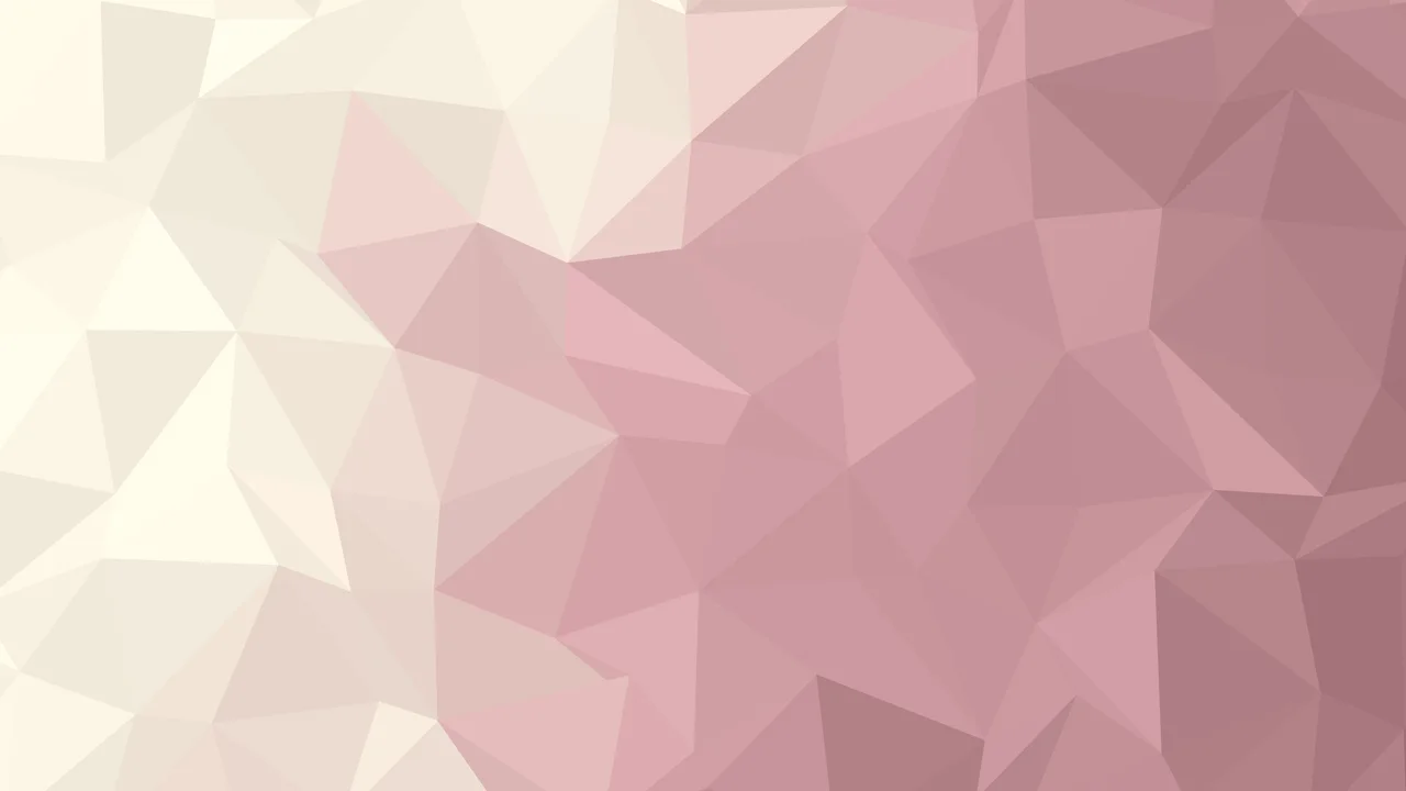 Dusty Rose and Cream Low Poly desktop wallpaper in 4K