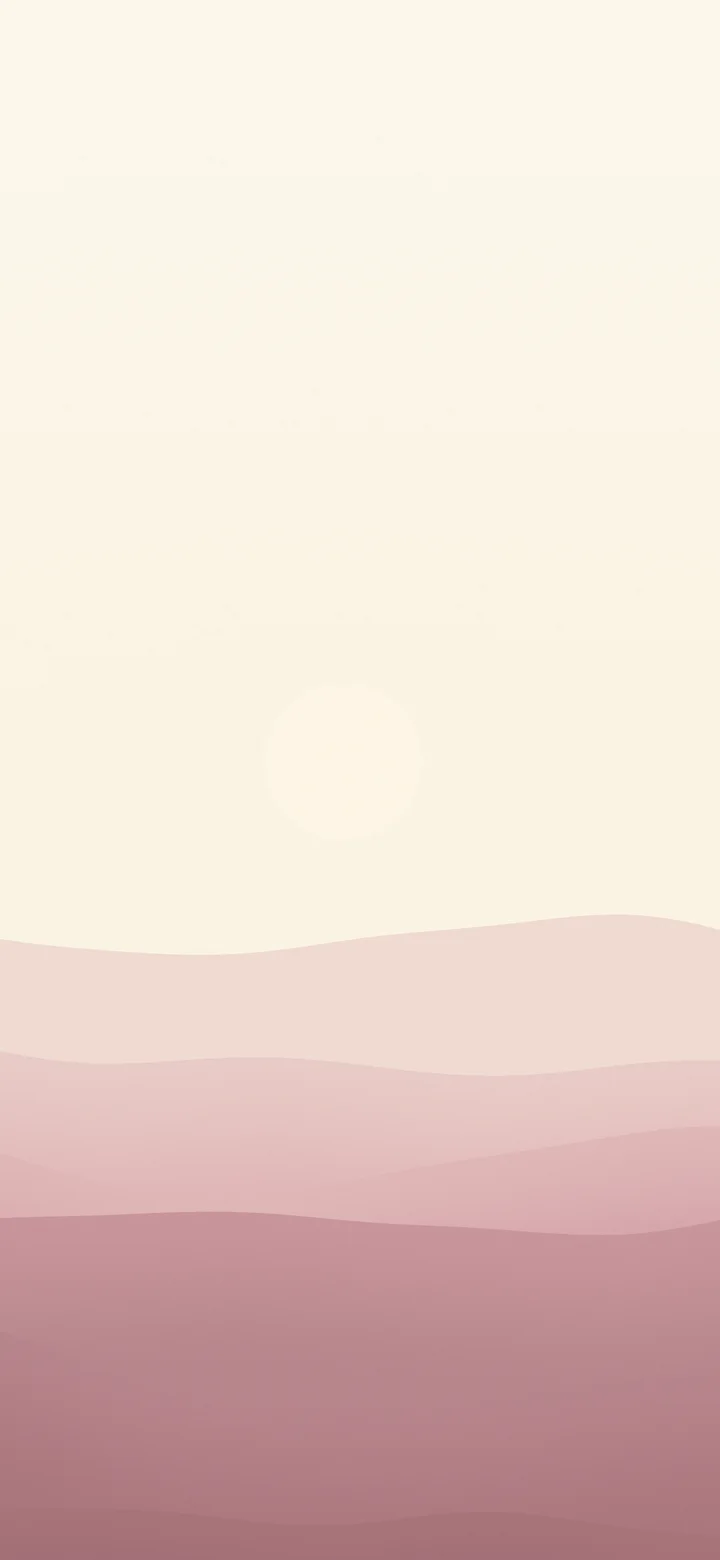 Dusty Rose and Cream Minimalist Desert Dunes wallpaper for iPhone and Android