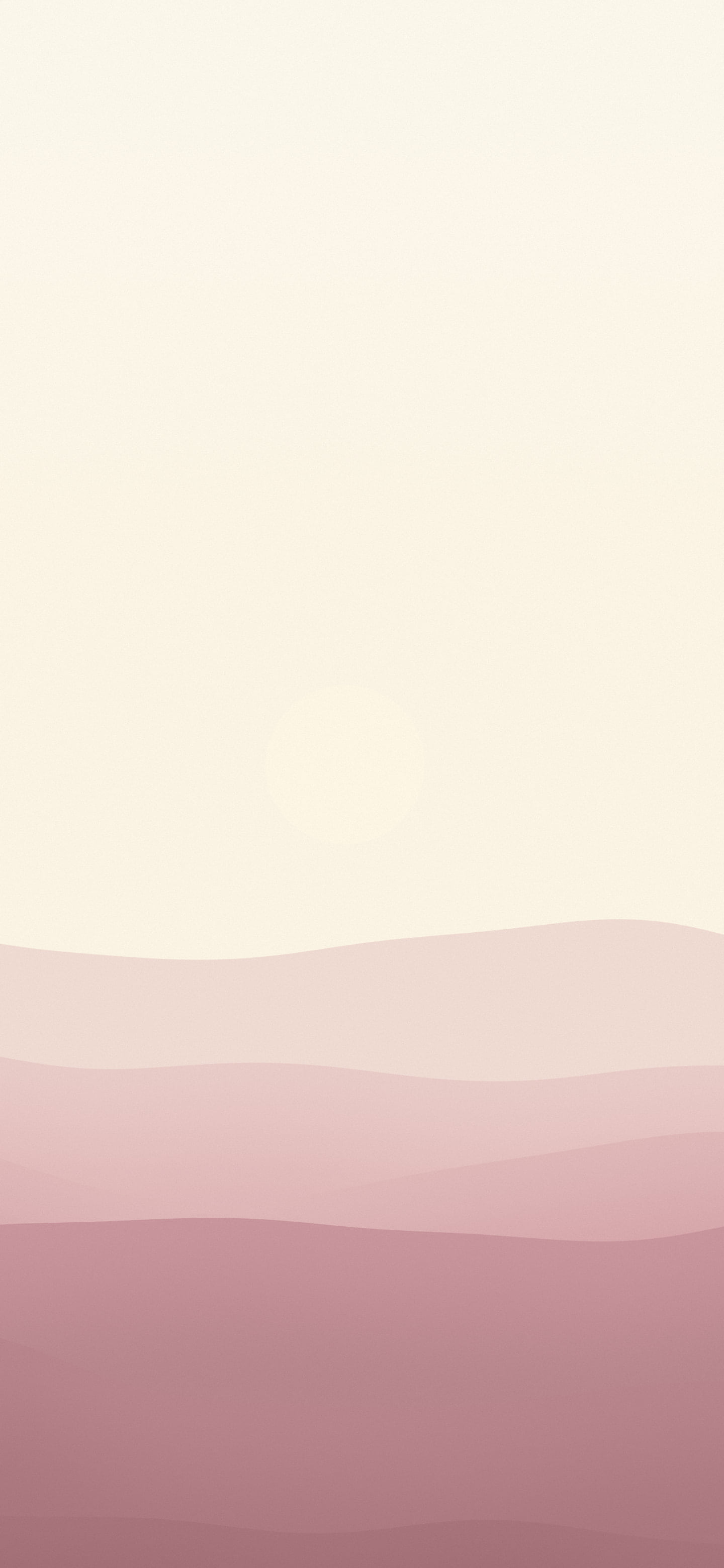 Dusty Rose and Cream Minimalist Desert Dunes wallpaper for iPhone and Android
