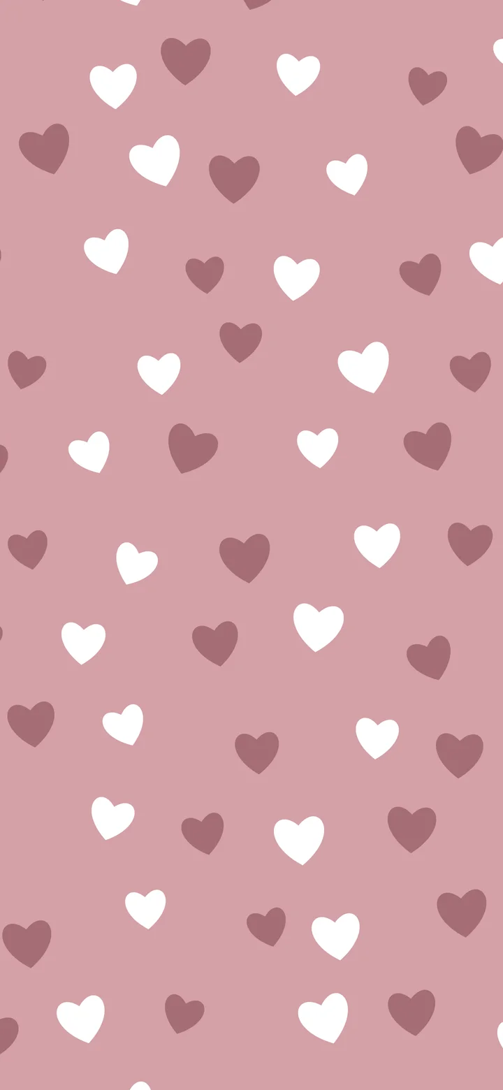 Dusty Rose Heart Pattern wallpaper for iPhone and Android