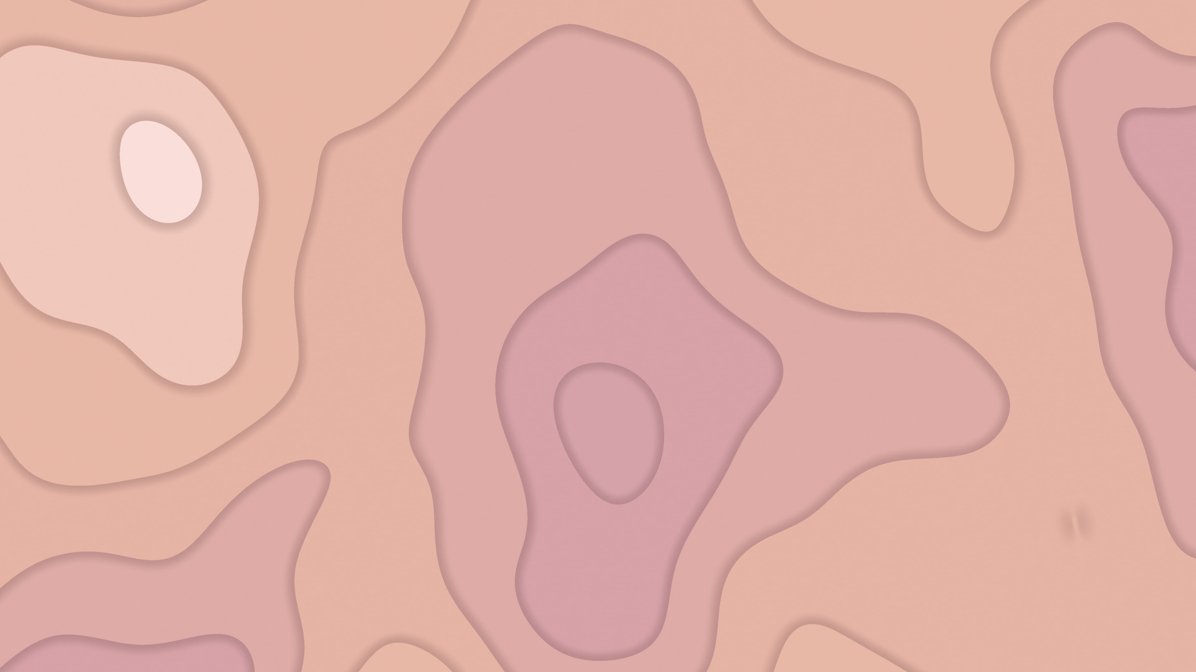 Dusty Rose Layered Topographic desktop wallpaper in 4K