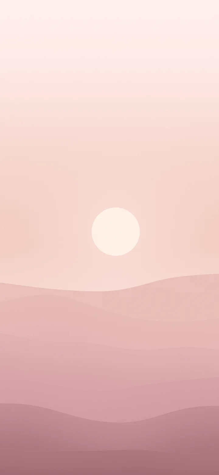Dusty Rose Minimalist Desert Dunes wallpaper for iPhone and Android