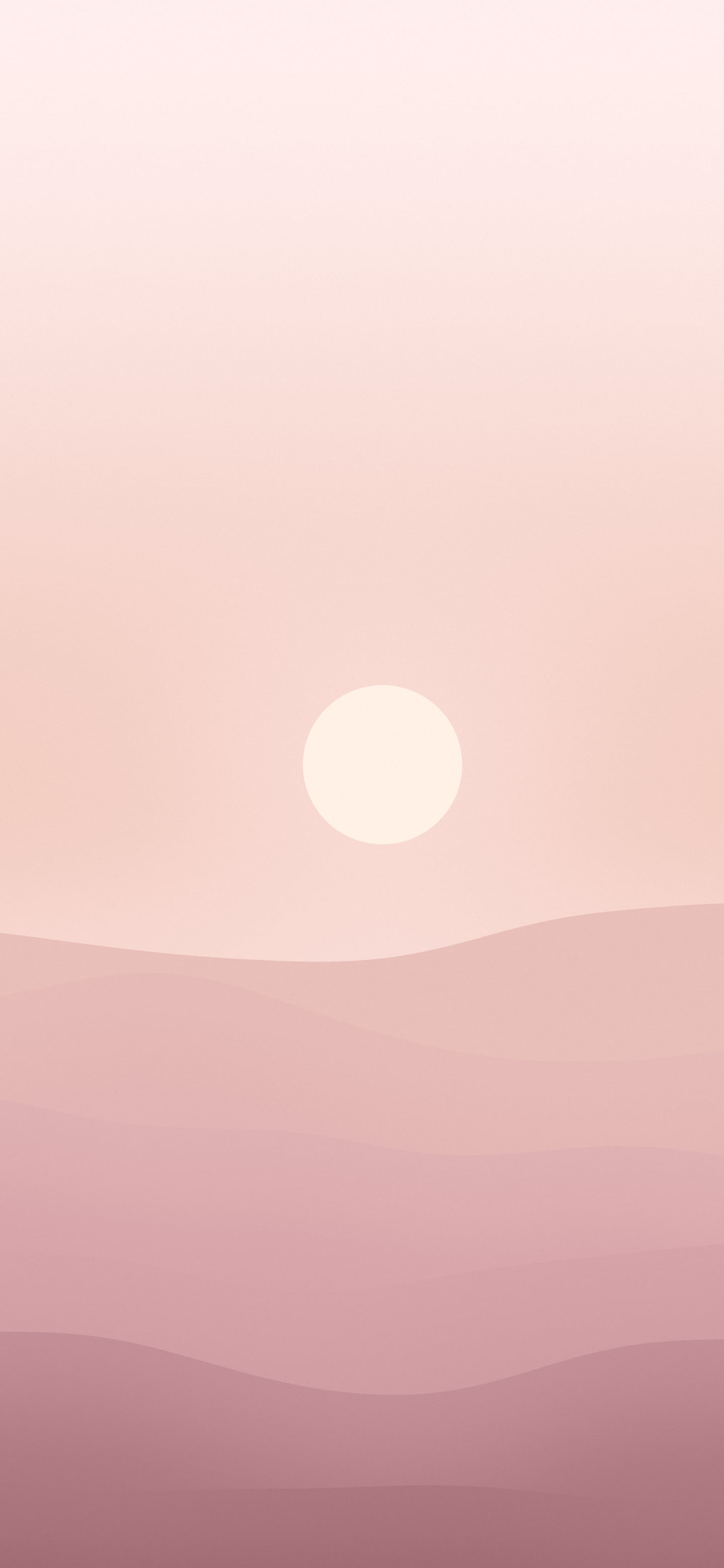 Dusty Rose Minimalist Desert Dunes wallpaper for iPhone and Android