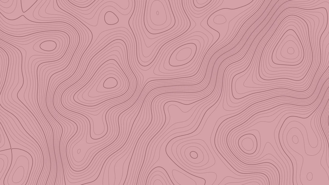 Dusty Rose Topographic Line desktop wallpaper in 4K