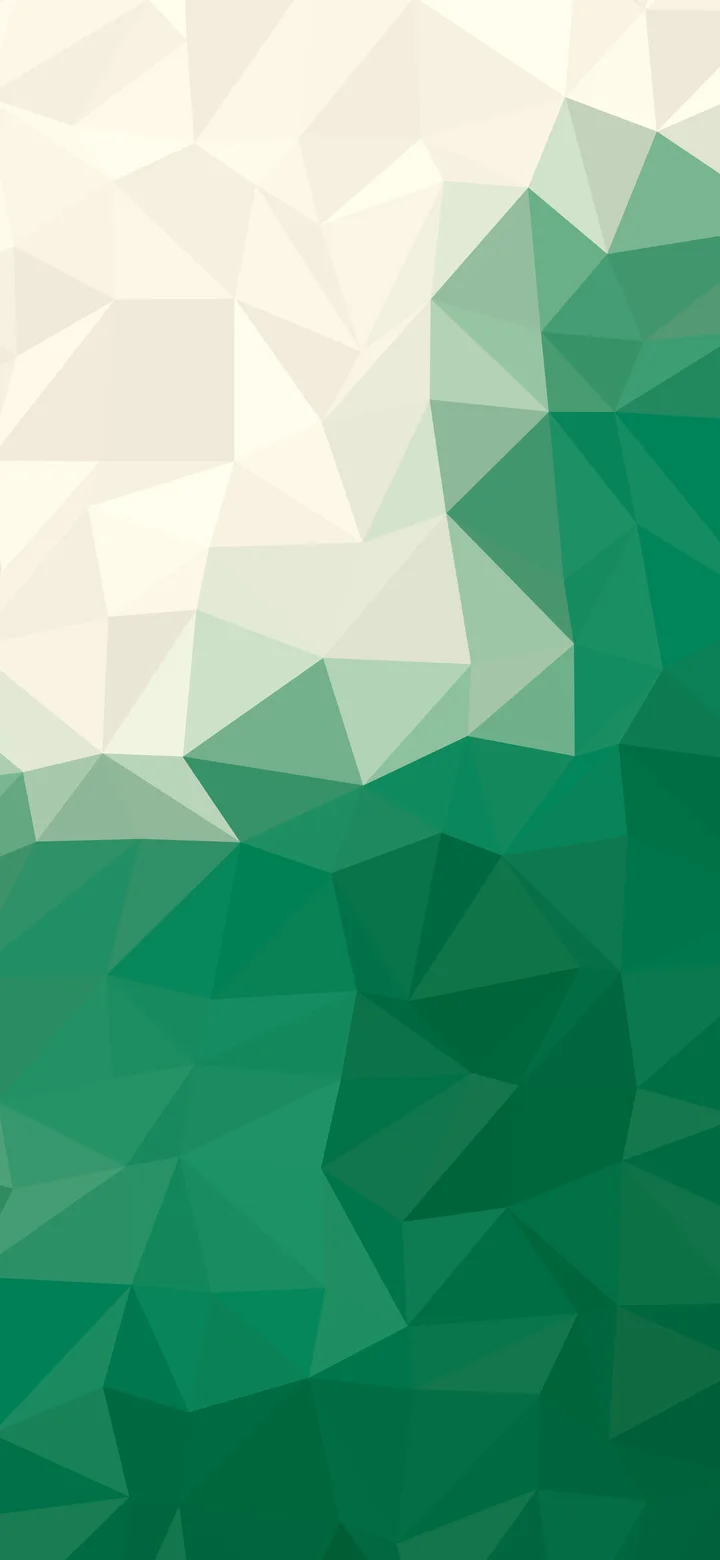 Emerald and Cream Low Poly wallpaper for iPhone and Android