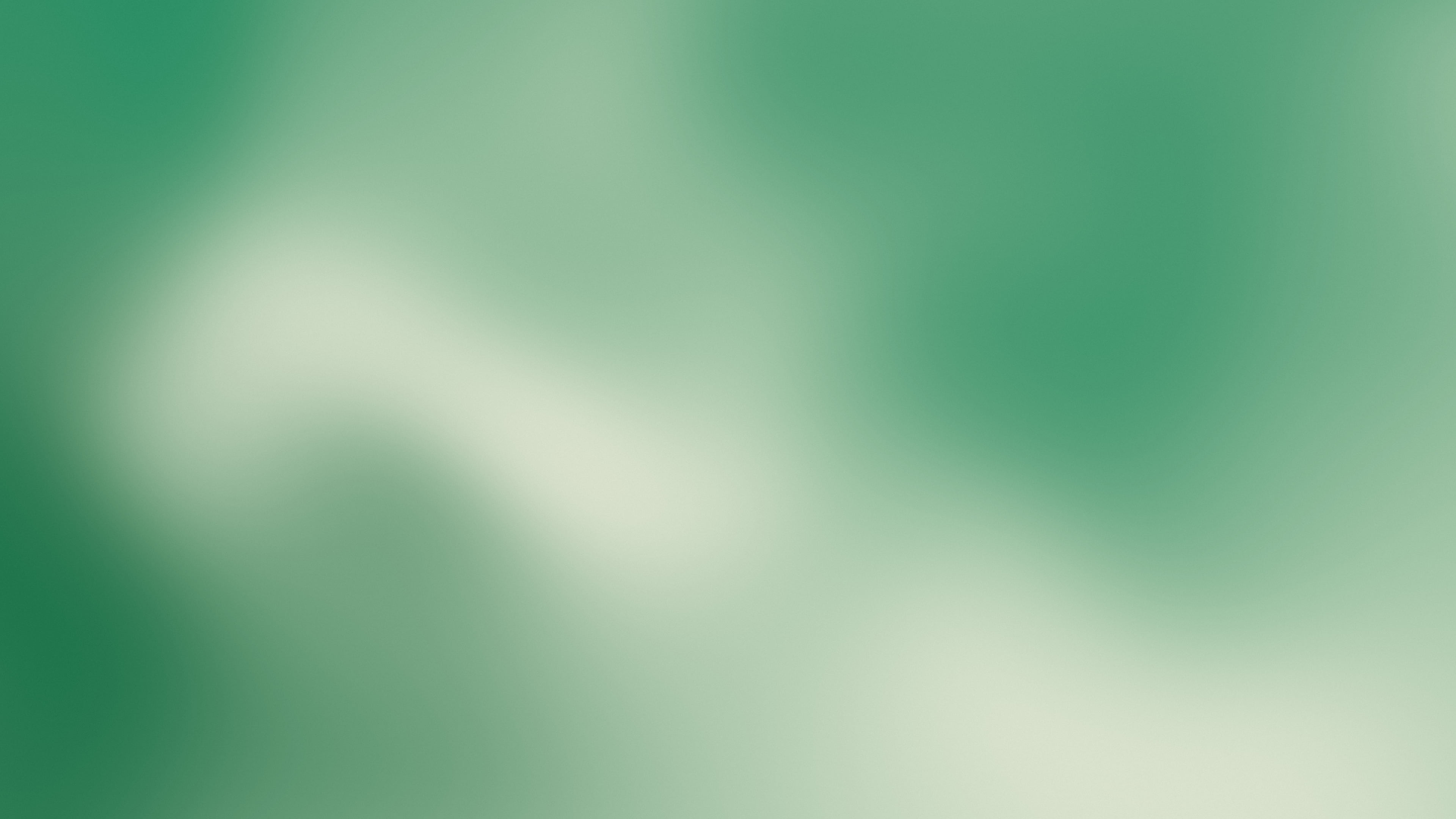 Emerald and Cream Mesh Gradient desktop wallpaper in 4K
