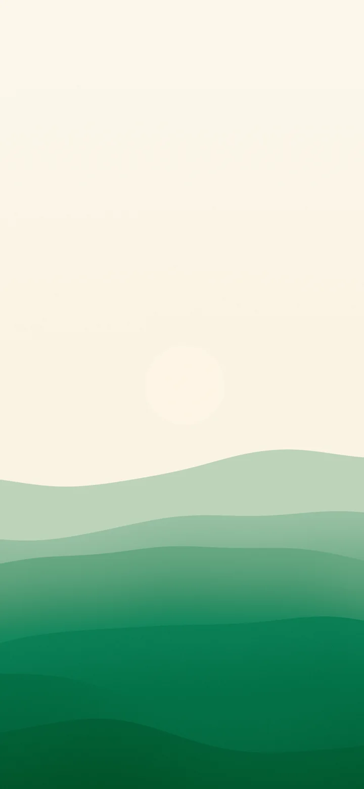 Emerald and Cream Minimalist Desert Dunes wallpaper for iPhone and Android