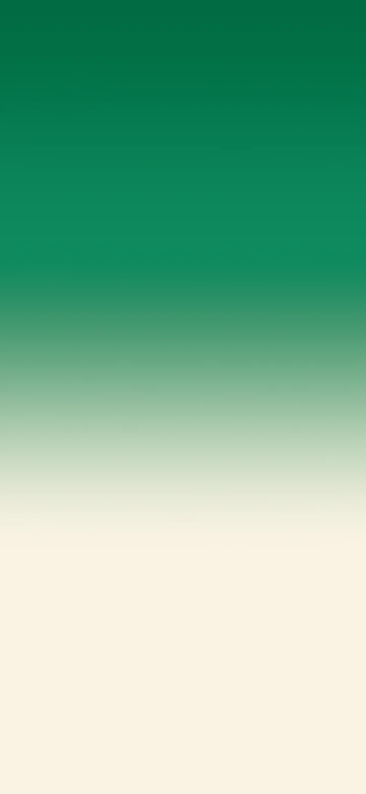 Emerald and Cream Ombre Gradient wallpaper for iPhone and Android