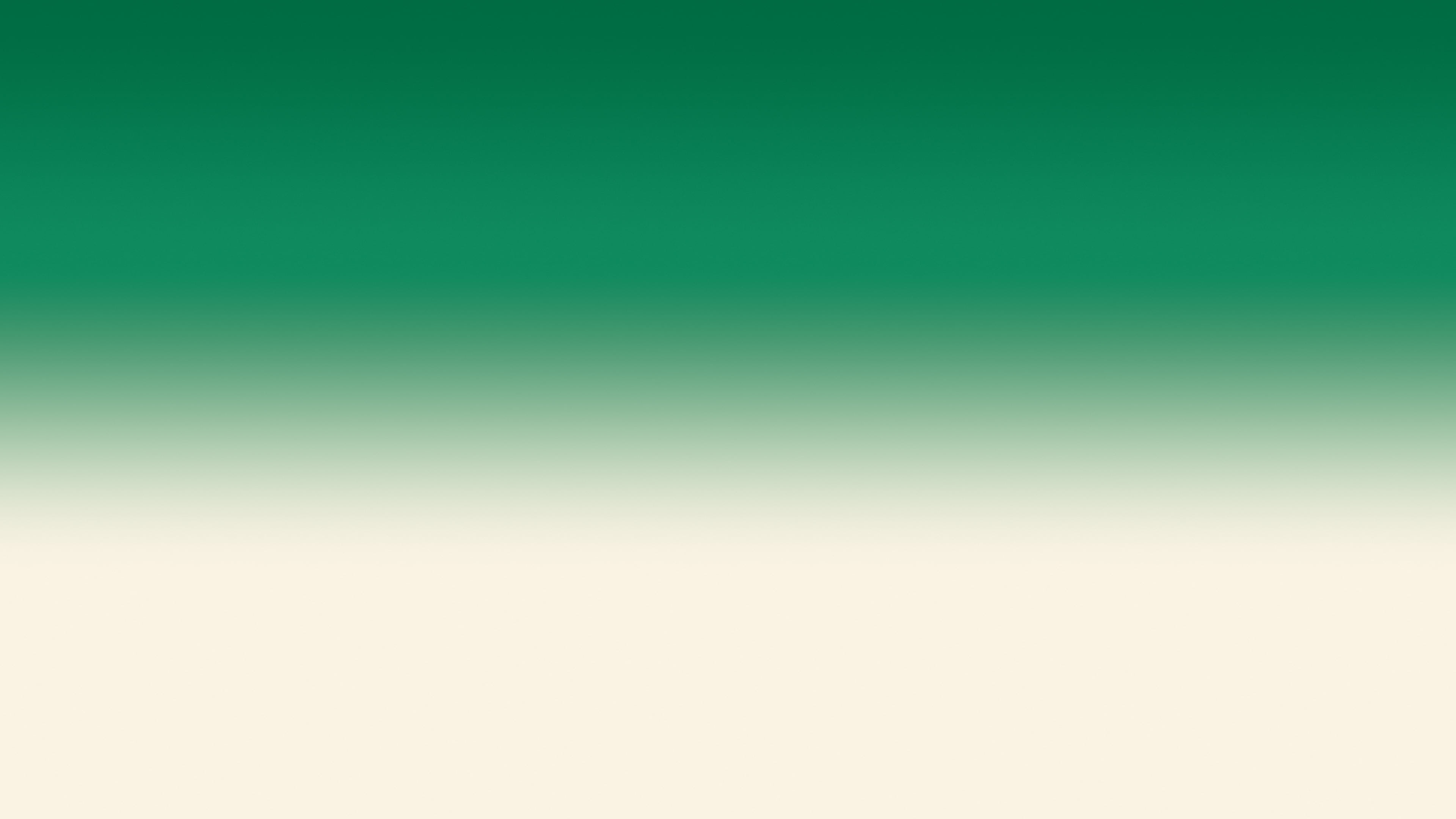 Emerald and Cream Ombre Gradient desktop wallpaper in 4K