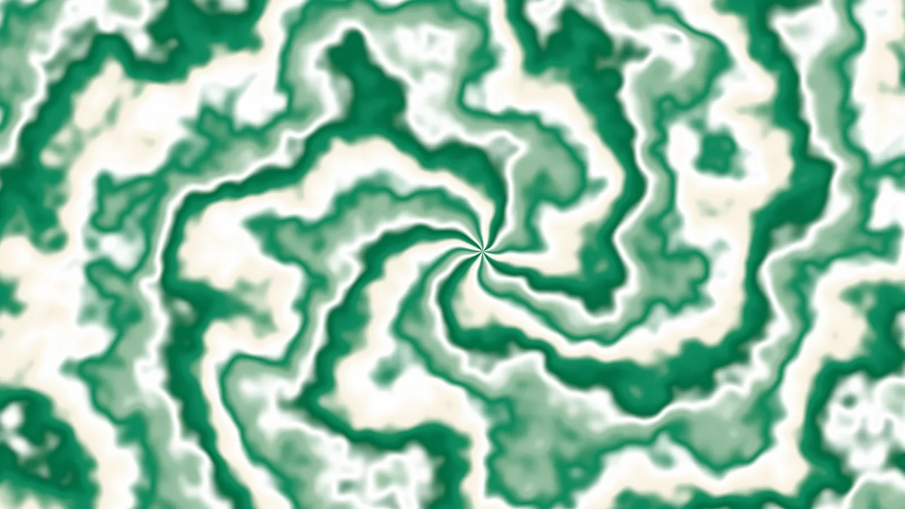 Emerald and Cream Spiral Tie Dye desktop wallpaper in 4K