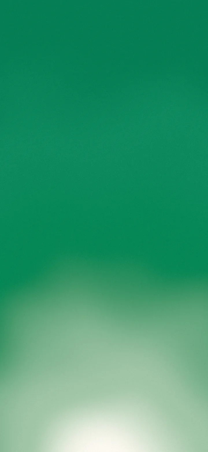 Emerald and Cream Sunrise Aura Gradient wallpaper for iPhone and Android